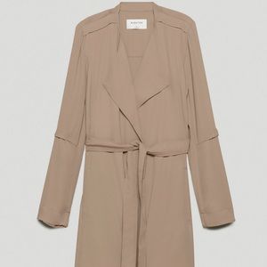 Babaton Flowy Trench Coat inModern Taupe from Aritzia